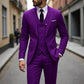 Herren Slim-Fit 3-teiliges Anzugset
