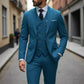 Herren Slim-Fit 3-teiliges Anzugset