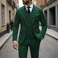 Herren Slim-Fit 3-teiliges Anzugset