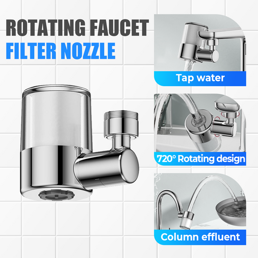 ⚡2026 Heißer Verkauf 50% OFF 🔥Universelles, um 720° drehbares Wasserhahn-Filterdüsen-Set