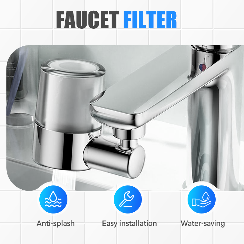 ⚡2026 Heißer Verkauf 50% OFF 🔥Universelles, um 720° drehbares Wasserhahn-Filterdüsen-Set
