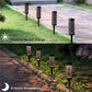 Solar-Gartensteckleuchte – Quadratisches Design, Automatisch & Wasserdicht für Wege & Atmosphäre 🌿💡