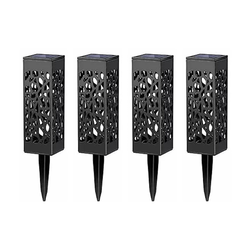 Solar-Gartensteckleuchte – Quadratisches Design, Automatisch & Wasserdicht für Wege & Atmosphäre 🌿💡