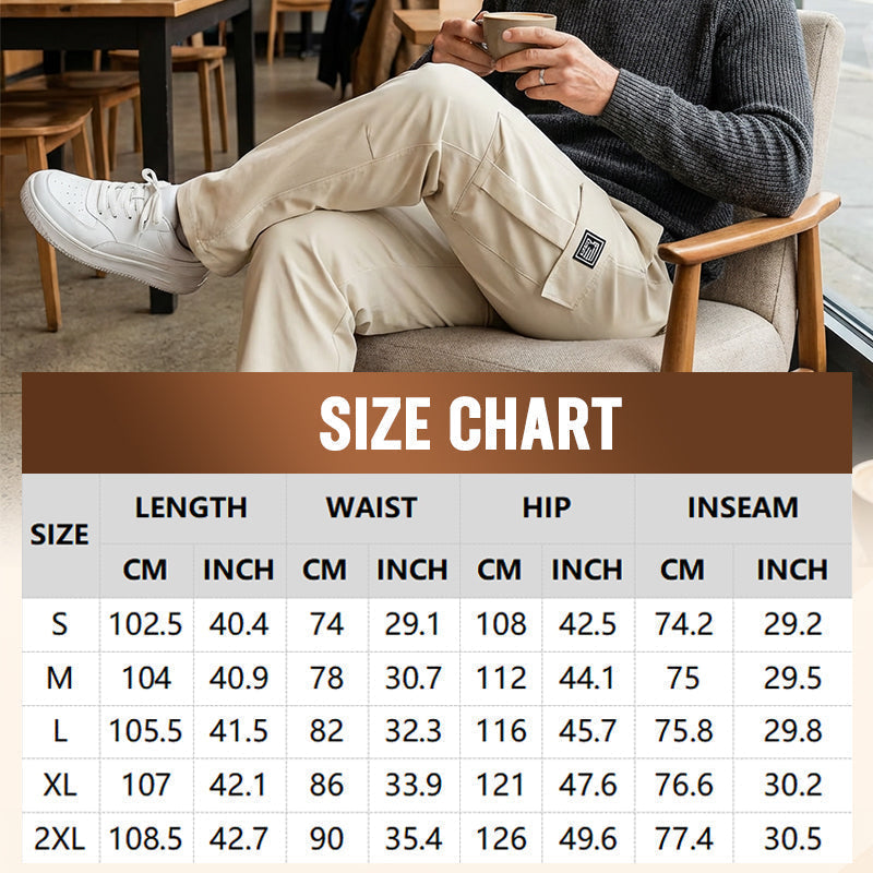👖 50% RABATT! 🎒 Lässige Herren-Cargohose – Mit vielen Taschen, bequem & strapazierfähig – Ideal für Alltag, Outdoor & Freizeit ✨