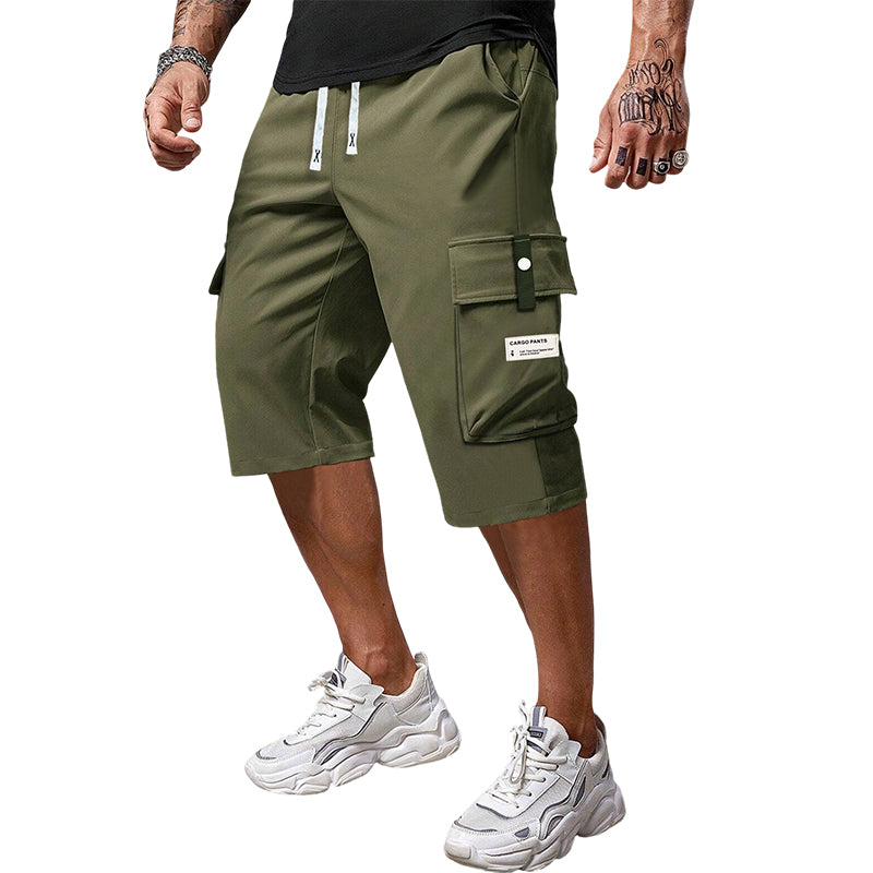 ✨🔥Lässige 3/4-Cargo-Hose für Herren mit Kordelzug🩳