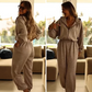 👚 58% RABATT! 💎 Bequemer Casual Jumpsuit mit Kapuze – Reine Baumwolle, Weite Beine & Praktische Taschen 🌿