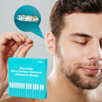 🔥50 % Rabatt🔥👂Wiederverwendbare Ohrenschmalz-Entferner – Hygienische Klebe-Stäbchen zur sanften Ohrenreinigung