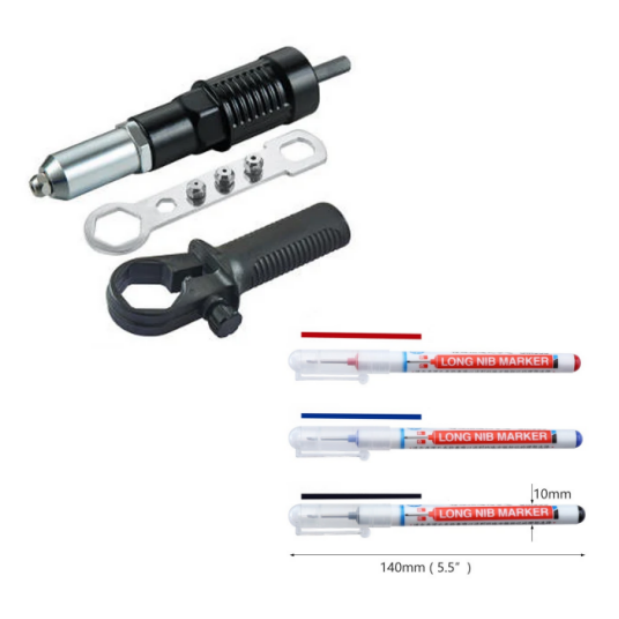 Adapterset für elektrische Nietpistole