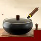 🔥🔥50 % Rabatt 🍳✨Alteisen Wok – Robuster Gusseisenbräter mit Deckel für Braten & Kochen👩‍🍳🍲
