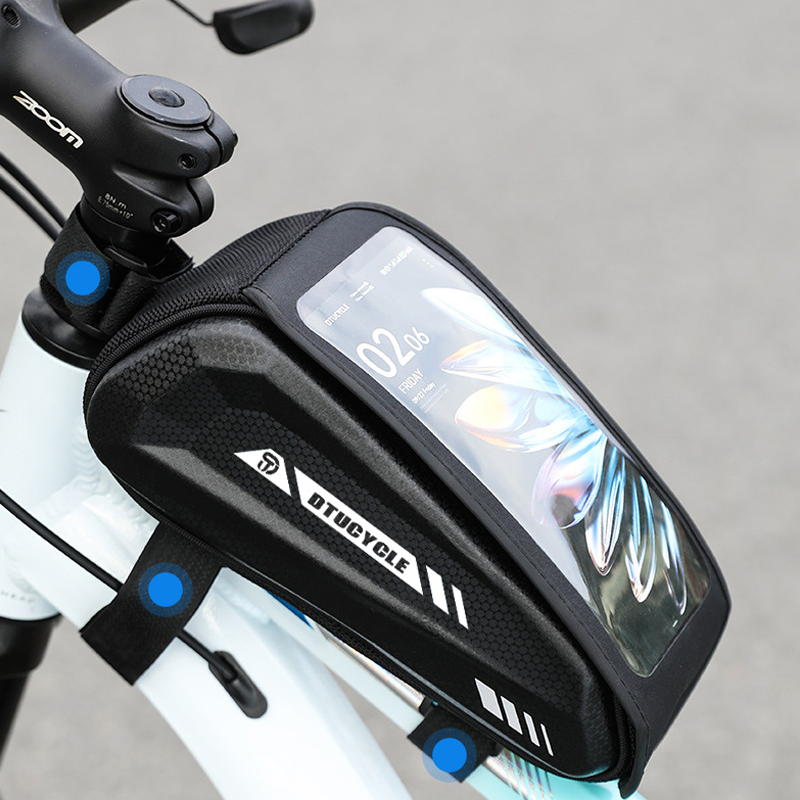 Wasserdichte Fahrrad Oberrohrtasche – Hardcase Handyhalter für MTB & Rennrad🚴📲