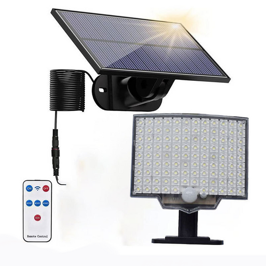 ☀️50% RABATT! Solar Bewegungsmelder Außenleuchte – 106 LEDs, Automatisch bei Nacht 🌙🔦【Sonderpreis】