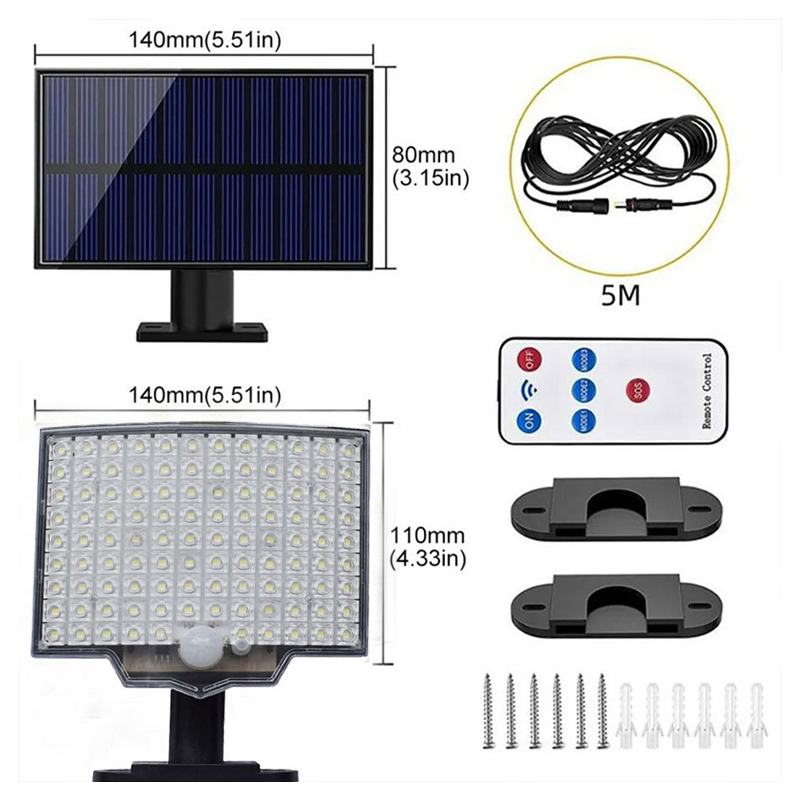 💐50% RABATT! Solar Bewegungsmelder Außenleuchte – 106 LEDs, Automatisch bei Nacht 🌙🔦【Sonderpreis】