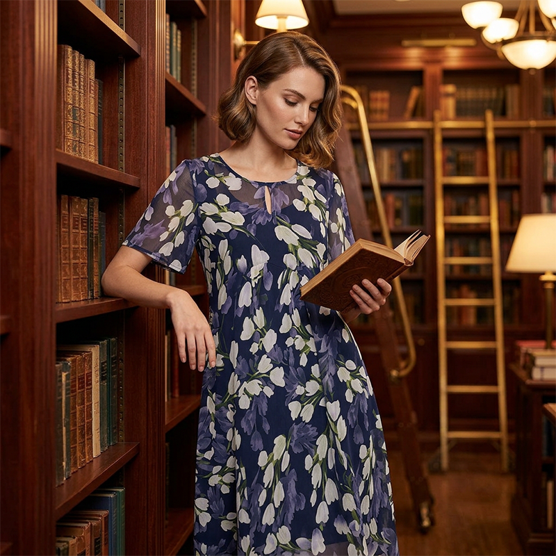 💥 50% SPAREN 🎉 Damen A-Linien Kleid 👗 knielang, figurfreundlich & perfekt für festliche Momente ✨