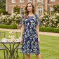 💥 50% SPAREN 🎉 Damen A-Linien Kleid 👗 knielang, figurfreundlich & perfekt für festliche Momente ✨