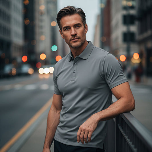 💎 50% AUF DAS HERREN POLO-SHIRT! 💎 Schnell Trocknend, Knitterfrei & Athletische Passform für Business & Freizeit