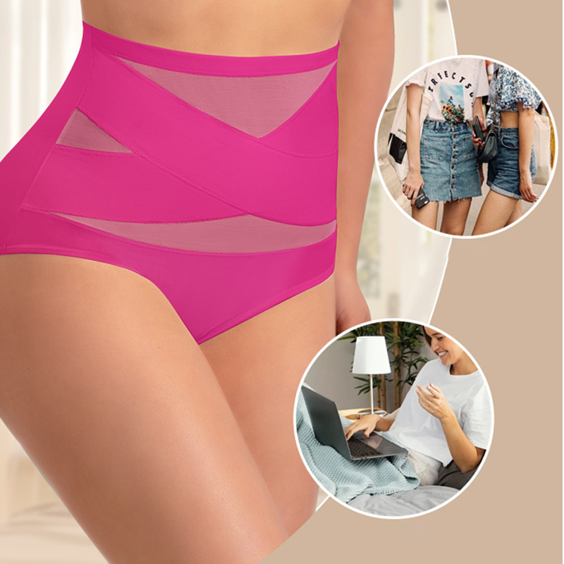 Hoch taillierte Formhose in Übergröße mit Bauchstraffung
