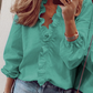 👚 50% RABATT! ✨ Langärmeliges Gerafftes Damenhemd – Elegante Raffung, Weicher Stoff & Vielseitig für Jeden Anlass 🌸