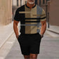🔥60% RABATT🔥 Herren-Set: Hemd und Shorts mit Viertelreißverschluss