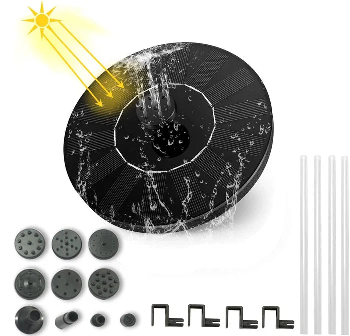 Kompakte Solar-Teichpumpe für Vogelbäder