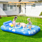 🏊 56% RABATT! 🥳 Aufblasbare Bräu-Liege – Automatische Sprühkühlung & abnehmbares Kissen – Getränkehalter & Sicherheitsgriffe – perfekt für Garten, Pool oder Strand – ideal für zwei Erwachsene 💦