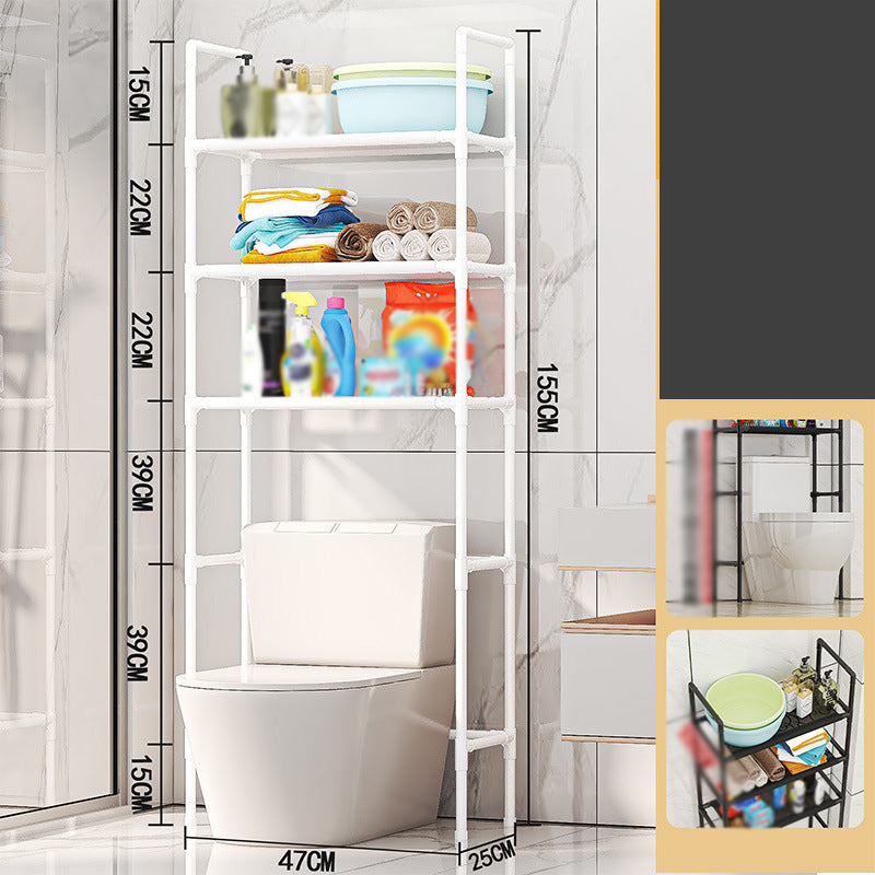 🏠✨ 50% RABATT! Praktisches Aufbewahrungsregal für Bad & Waschküche – Kein Bohren erforderlich – Selbstklebend & robust 🛠️