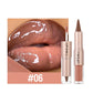 2-in-1 matter Lipliner & glänzender Lipgloss