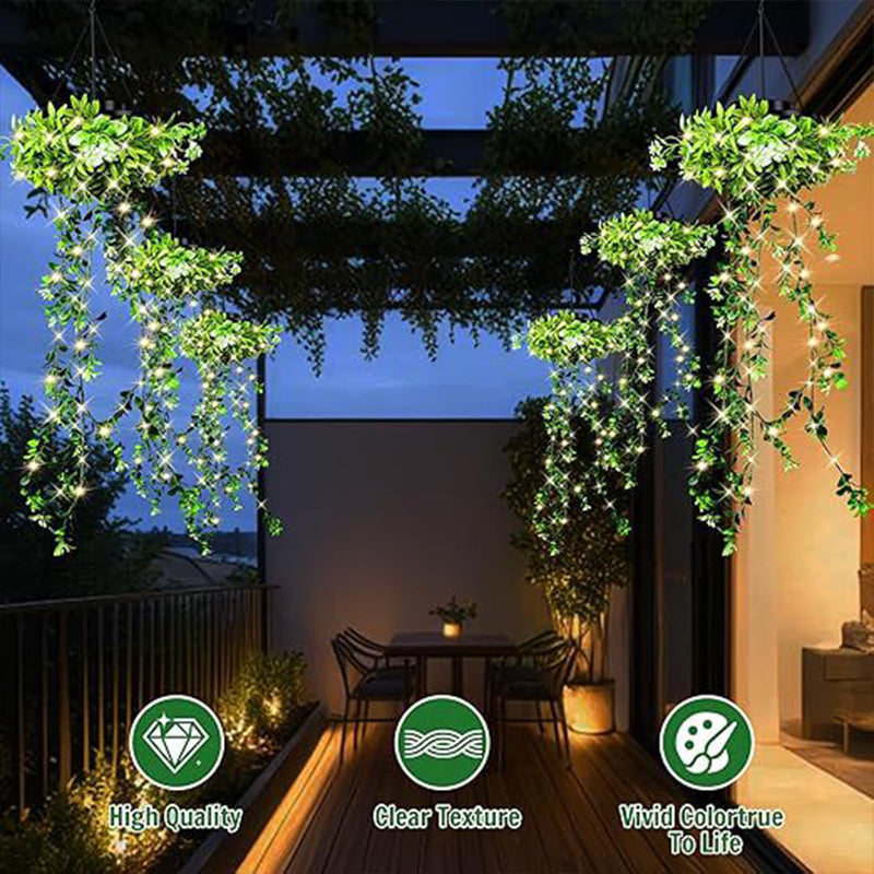 ✨Solarbetriebene Hängelampe aus Milangras🌿Gestalte deinen eigenen gemütlichen Garten💡