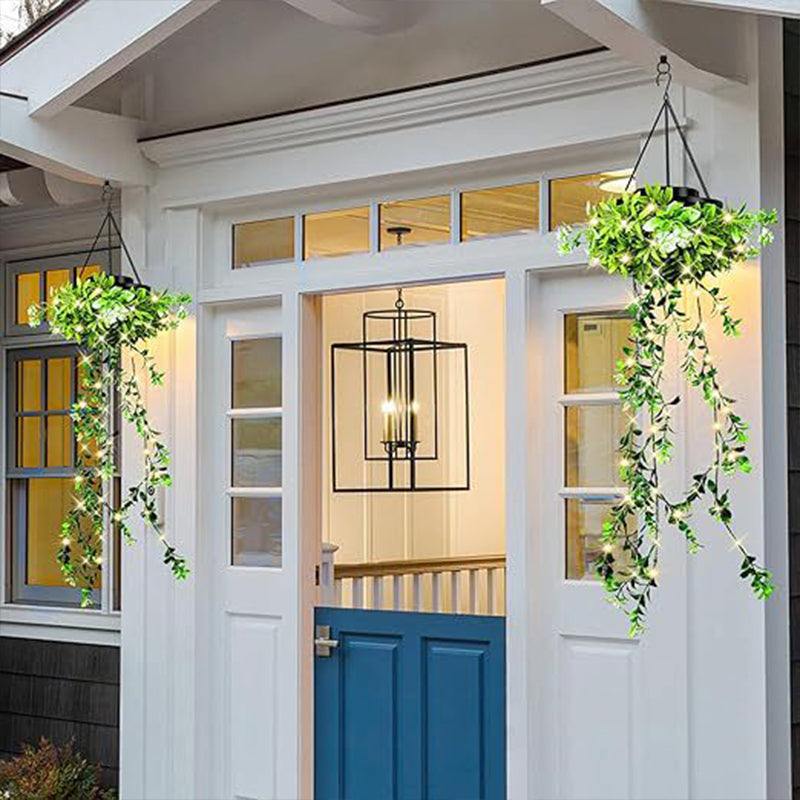 ✨Solarbetriebene Hängelampe aus Milangras🌿Gestalte deinen eigenen gemütlichen Garten💡