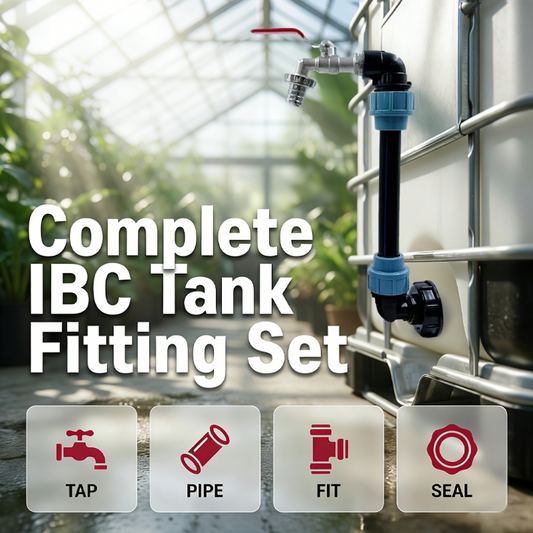 🛠️ 50% RABATT! 💧 IBC Tank Anschlussset Komplett – Hahn, Ventile, Adapter & Dichtungen – Dicht, langlebig & sofort montierbar ✨