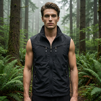 🧥 50% RABATT! 🏞️ Herren Outdoor-Weste mit Mehreren Taschen – Leicht, Strapazierfähig & Ideal Für Wandern & Reisen 🧗‍♂️