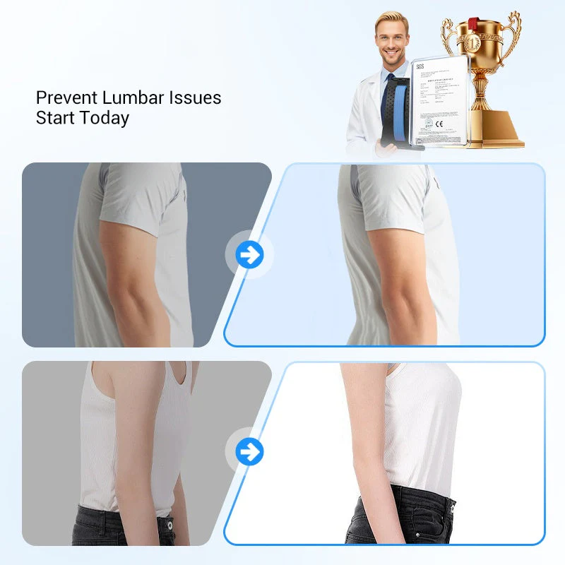 💐 SONDERANGEBOT – 55 % Rabatt! Hochwertiger magnetischer Lendenwirbelstrecker – sanfte Akupunkturmassage, atmungsaktiver Stoff