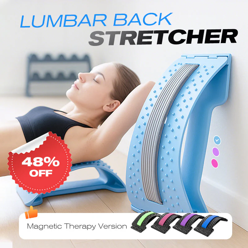 💐 SONDERANGEBOT – 55 % Rabatt! Hochwertiger magnetischer Lendenwirbelstrecker – sanfte Akupunkturmassage, atmungsaktiver Stoff