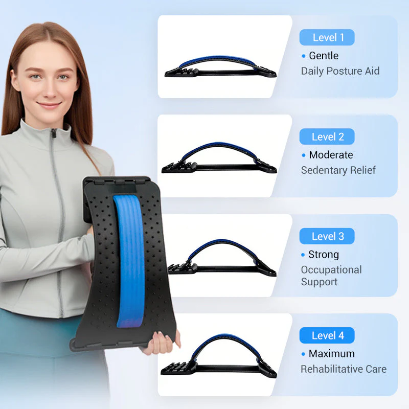 💐 SONDERANGEBOT – 55 % Rabatt! Hochwertiger magnetischer Lendenwirbelstrecker – sanfte Akupunkturmassage, atmungsaktiver Stoff