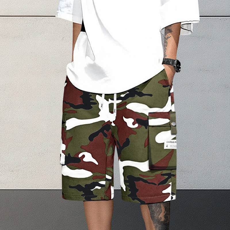 🩳 49% RABATT! 🌿 Herren Cargo-Shorts im Camouflage-Look mit Kordelzug – Leicht, Strapazierfähig & Perfekt Für Outdoor-Aktivitäten & Den Alltag 🏕️