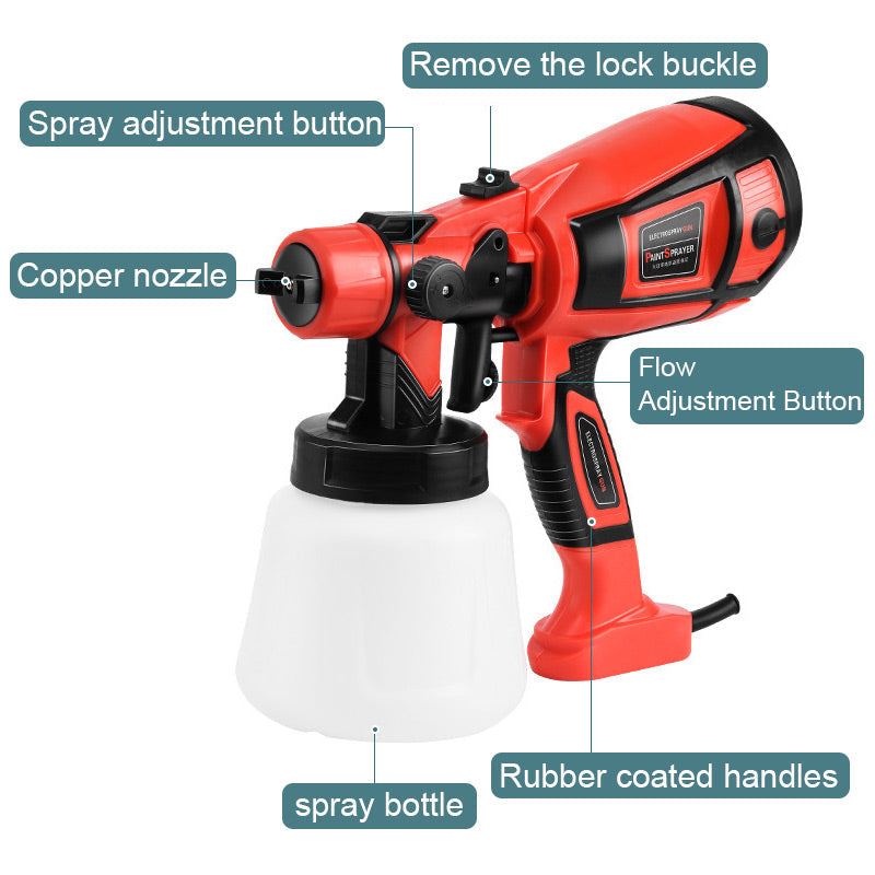 🔴 -50% ! Pistolet à Peinture Électrique Polyvalent – Pour Peinture, Nettoyage et Plus !