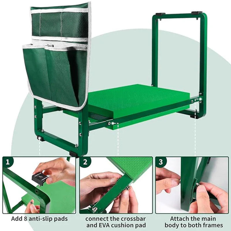 🧑‍🌾🛠️ LIMITIERTE AUFLAGE – 50% RABATT! Gartenhocker zum Sitzen & Knien – Klappbar, stabil, ergonomisch – Schont Knie & Rücken, ideal für Unkraut & Beete – Inkl. Aufbewahrungstasche & Tragegriff ✨
