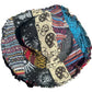🔥Solange der Vorrat reicht 50 % Rabatt!🎉Bunter Patchwork-Hut aus Hanf mit Pilzmuster und Tasche
