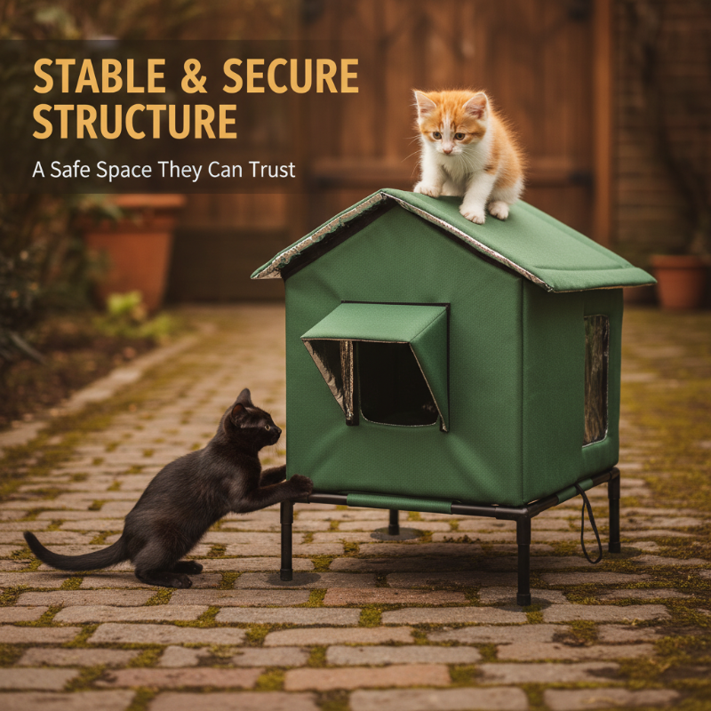 🏠 Nur für kurze Zeit: 50 % Rabatt + versandkostenfrei! 🐈 Erhöhtes Outdoor-Katzenhaus für jedes Wetter – wasserdicht, isoliert, faltbar 🌧️