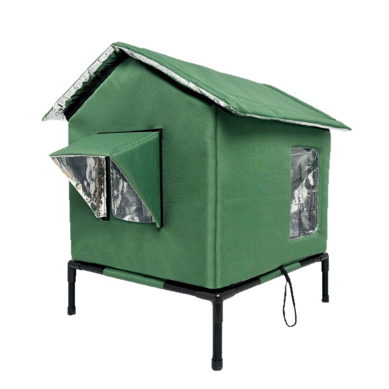 🏠 Nur für kurze Zeit: 50 % Rabatt + versandkostenfrei! 🐈 Erhöhtes Outdoor-Katzenhaus für jedes Wetter – wasserdicht, isoliert, faltbar 🌧️
