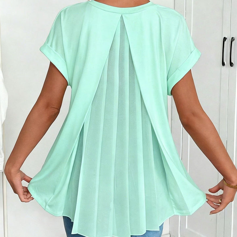 ☀️ SOMMER MUST-HAVE 💥 50% RABATT 👚 Lockeres Top mit Rückenfalte – bequem, fließend & stilvoll 🔥