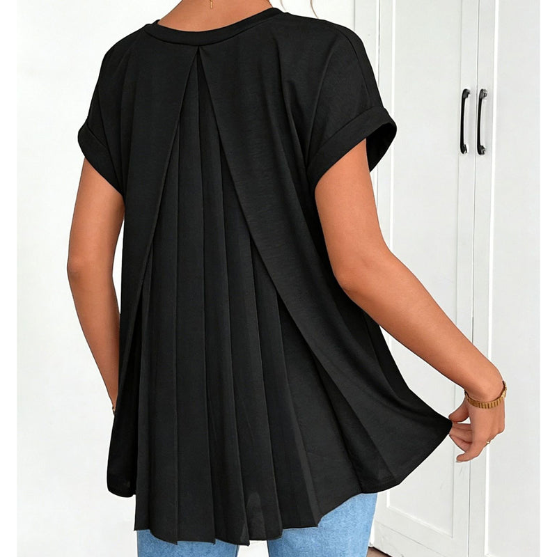 ☀️ SOMMER MUST-HAVE 💥 50% RABATT 👚 Lockeres Top mit Rückenfalte – bequem, fließend & stilvoll 🔥