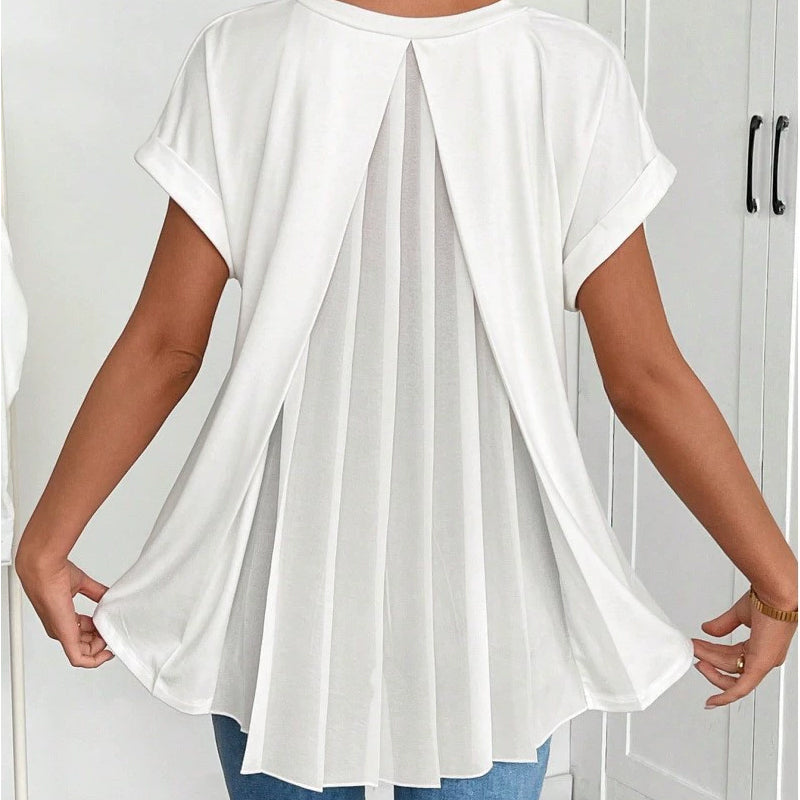 ☀️ SOMMER MUST-HAVE 💥 50% RABATT 👚 Lockeres Top mit Rückenfalte – bequem, fließend & stilvoll 🔥