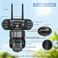 ⏳Zeitlich begrenztes Angebot⏰ 6K 9MP WLAN-Überwachungskamera für den Außenbereich | 10-facher Zoom, 3 Objektive, 360°-PTZ-Funktion | IP66 wasserdicht, Farbnachtsicht, Zwei-Wege-Audio, Bewegungserkennung