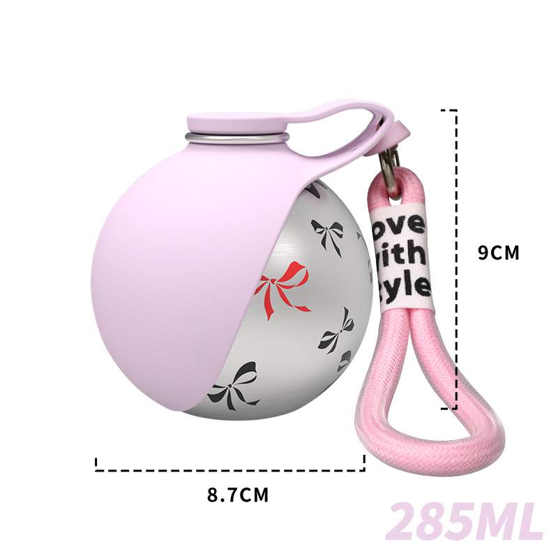 📢📢50 % Rabatt!!🥳 💧Tragbare Haustier‑Wasserflasche aus 304‑Edelstahl mit faltbarem Trinknapf