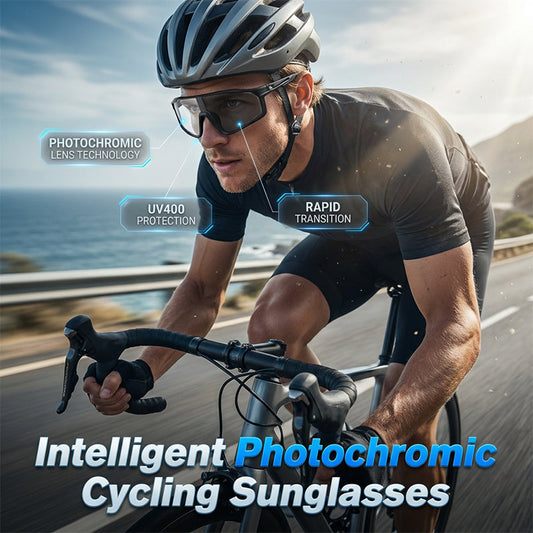 📢📢50% RABATT!! ⏰Photochrome Fahrradbrille mit UV400-Schutz