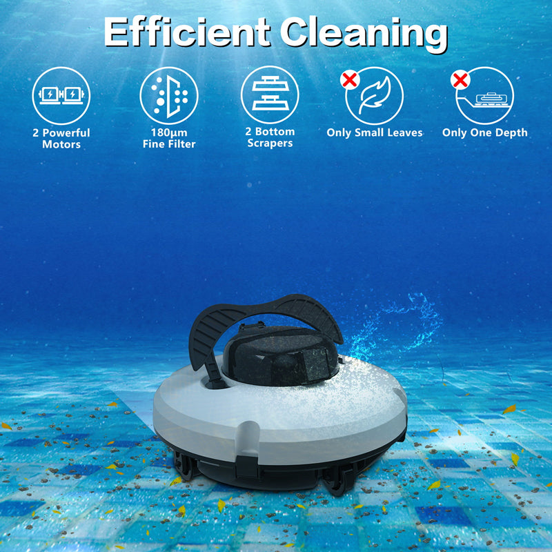 🤖🌊 Kabelloser Poolroboter – Sauberes Wasser ohne Kabel & Schläuche. Automatische Reinigung von Boden, Wänden & Wasserlinie. Einfach einschalten & genießen!