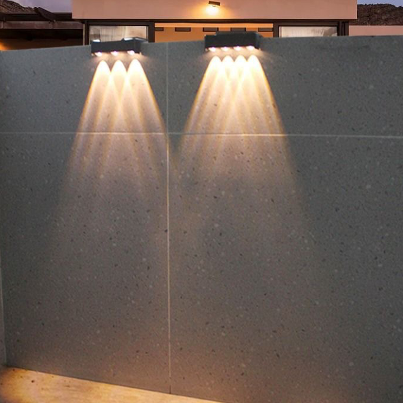 ☀️ LED Solar-Wandleuchte – Wasserdichte Außenbeleuchtung für Garten, Mauer, Terrasse und Hauseingang