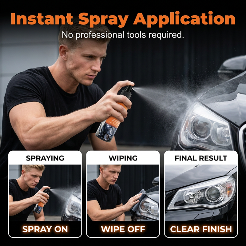 🔥HEISSER VERKAUF 🔥 – Professionelles Scheinwerfer-Restaurierungs-Spray-Set