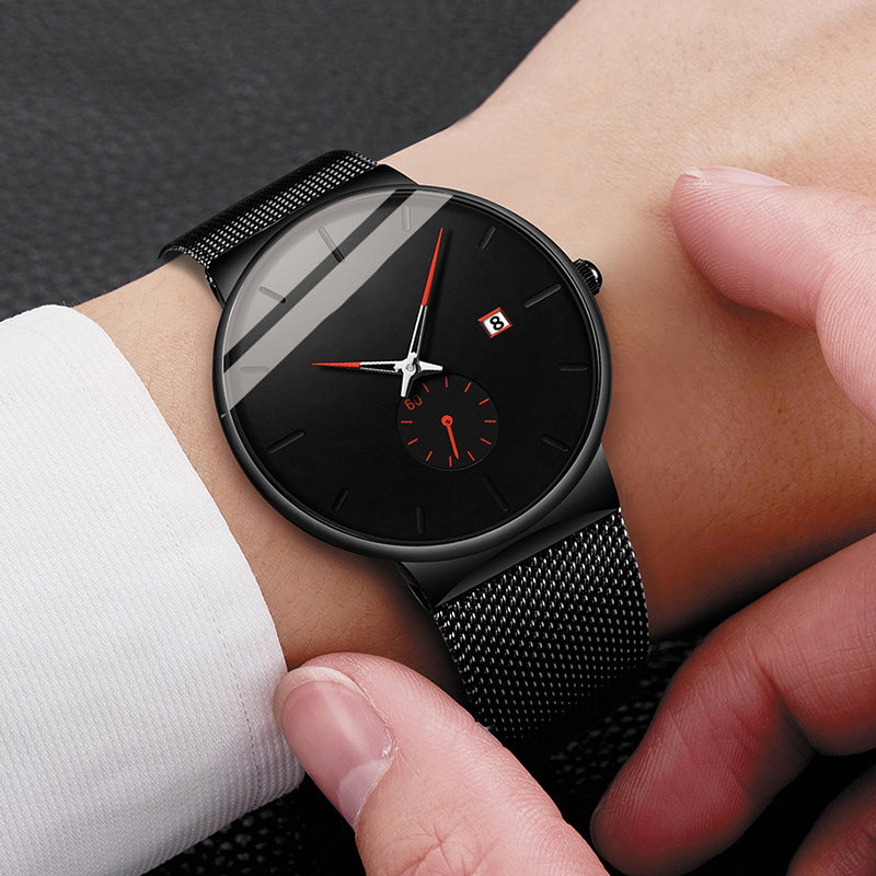⏳ ⌚ Zeitlich begrenzt: 50% Rabatt! Minimalistische Herrenuhr – wasserdicht, Quarzwerk, zeitloses Design ⏰ ✨