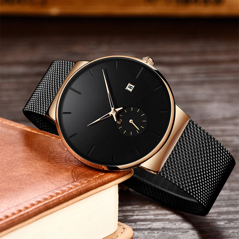 ⏳ ⌚ Zeitlich begrenzt: 50% Rabatt! Minimalistische Herrenuhr – wasserdicht, Quarzwerk, zeitloses Design ⏰ ✨